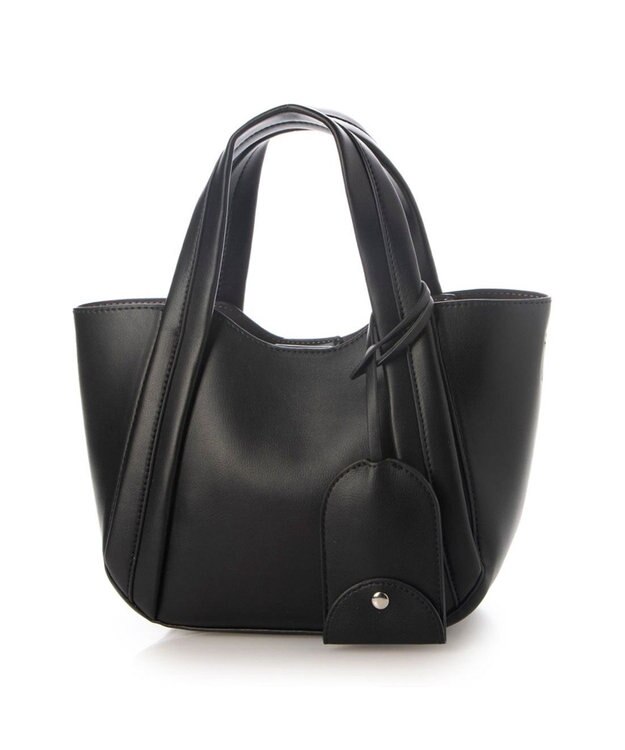 UNBILLION カシュカシュ cachecache / キーチャーム付きラウンドミニ2wayトート ブラック