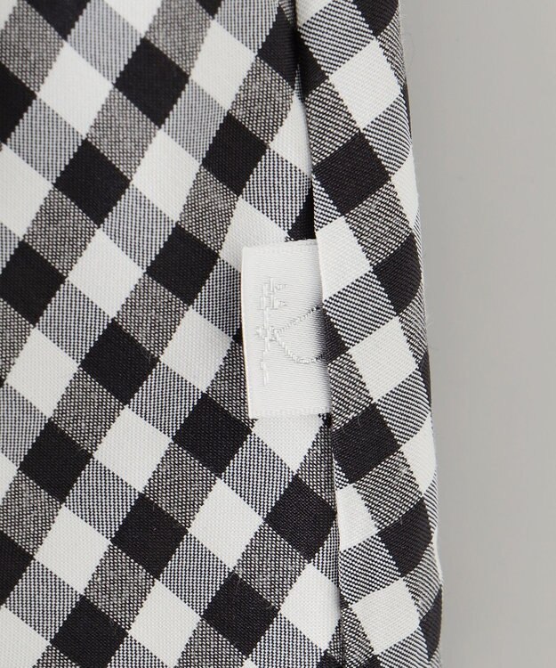 組曲 KIDS 【150-160㎝】フレアーギンガム ショートパンツ ブラック系3