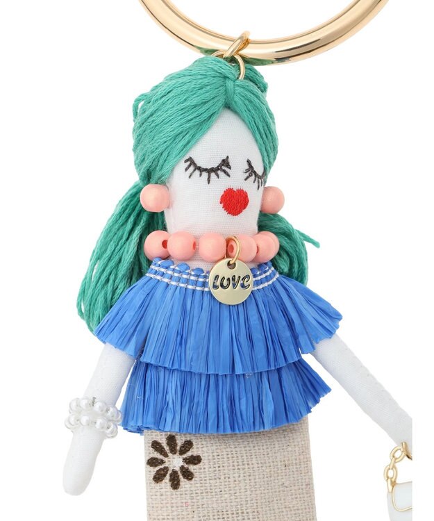 Te chichi フラワースカートガール チャーム ブルー