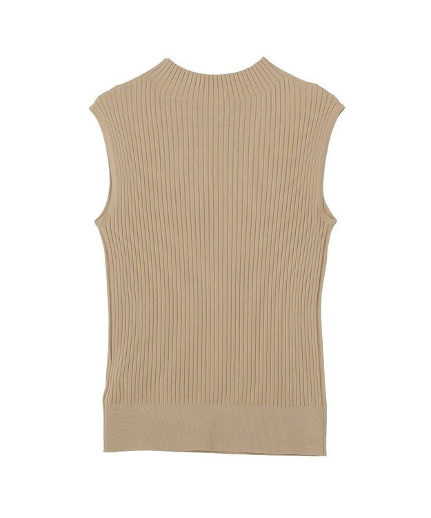 YECCA VECCA ハイネックノースリーブニット Gray Beige