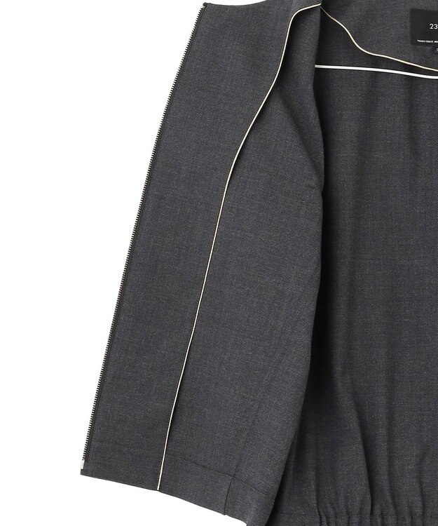 23区 【セットアップ対応】TWマットクロス ブルゾン グレー系