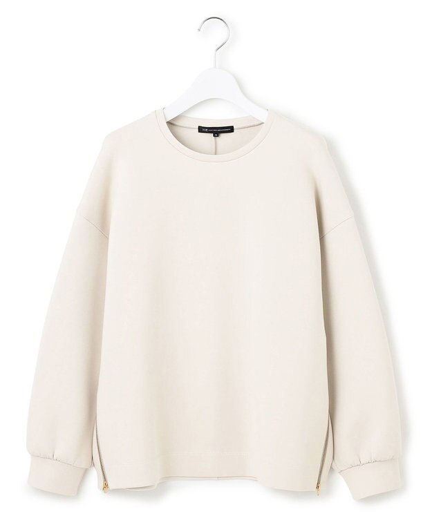 23区 S 【VERY掲載/洗える】コットンエアーダンボール サイドジップ カットソー ベージュ系