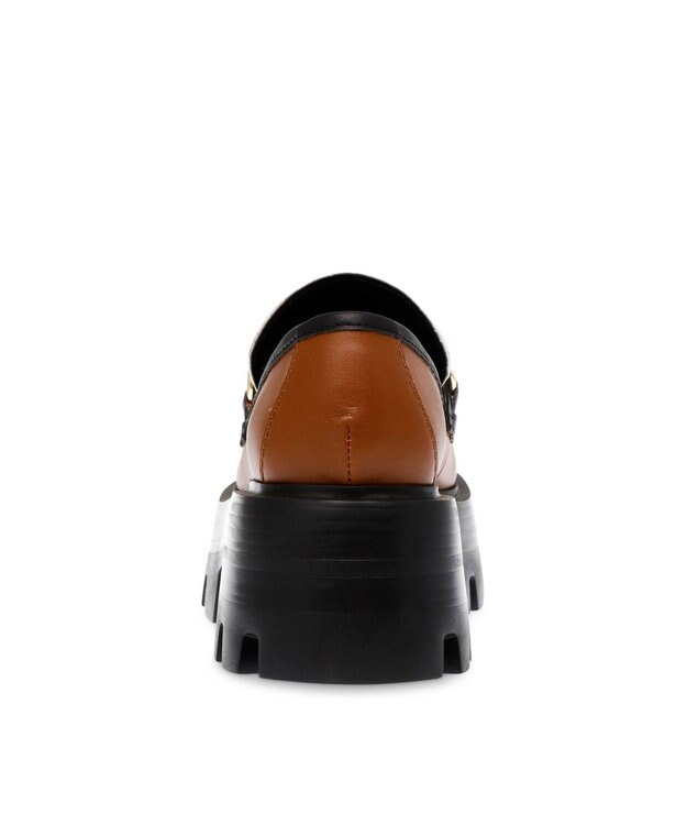 STEVE MADDEN MOTORIDE 厚底チェーンローファー ブラウン