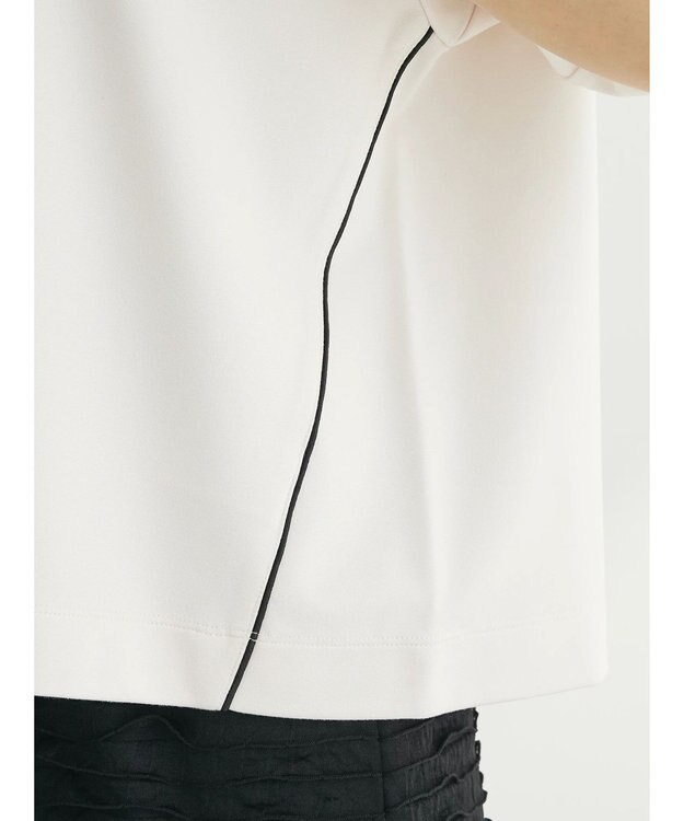 Green Parks ライン使いポンチカットプルオーバー Off White