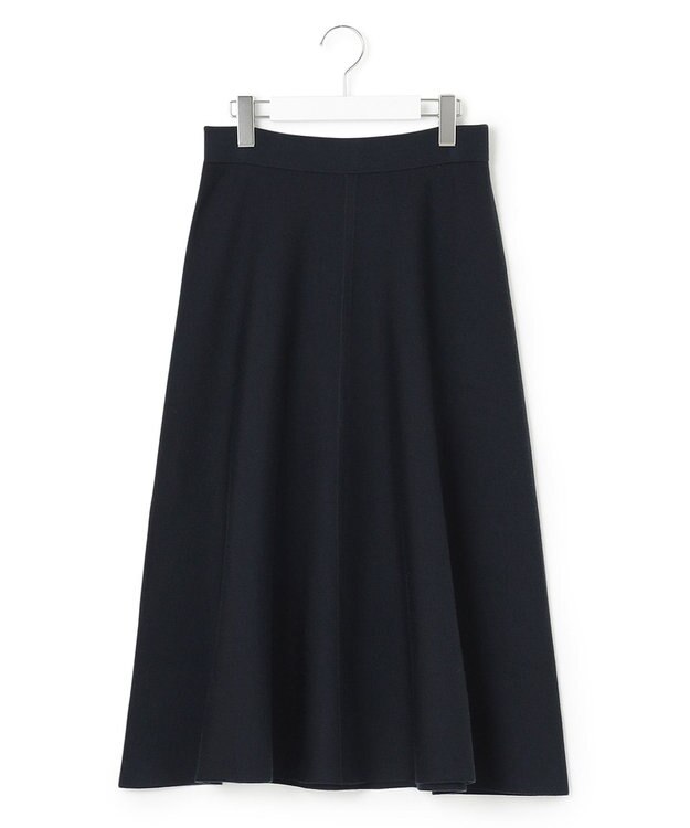 23区 ウールブレンド ニットスカート ネイビー系