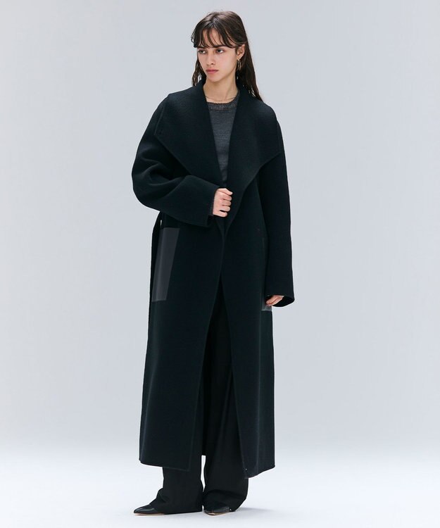 BEIGE， 【洗える】LA MONNAIE / モヘアMIXクルーネックニット Gray