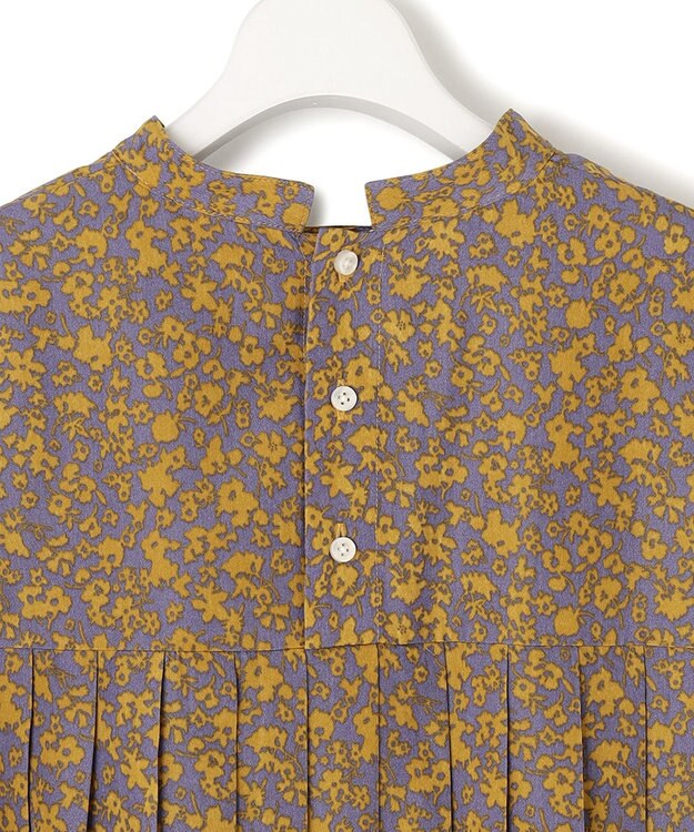 J.PRESS YORK STREET 【WOMEN】フラワープリント プリーツブラウス ライトグレー系5