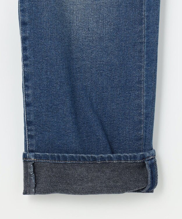J.PRESS LADIES S 裏起毛ストレッチ デニム パンツ ユーズド系