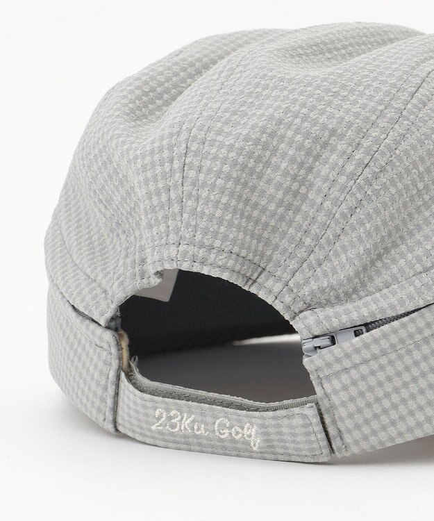 23区GOLF 【WOMEN】【吸水速乾/UVケア】2WAY UVセルバイザー ライトグレー系