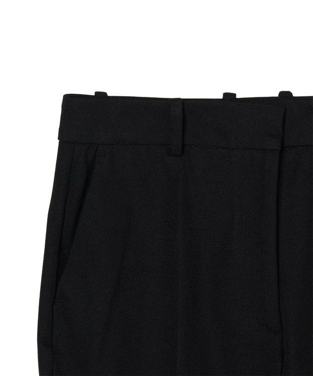 JOSEPH 【FOUNDATIONS】ギャバジンストレッチ フィットフレアートラウザーズ Black
