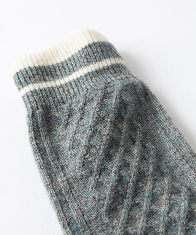 TRICOTE TABI CABLE SOCKS／ 95GRAY