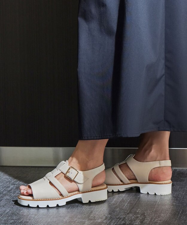 ASICS WALKING ペダラ ソフトラギッドサンダル レディース 3E ベージュ系