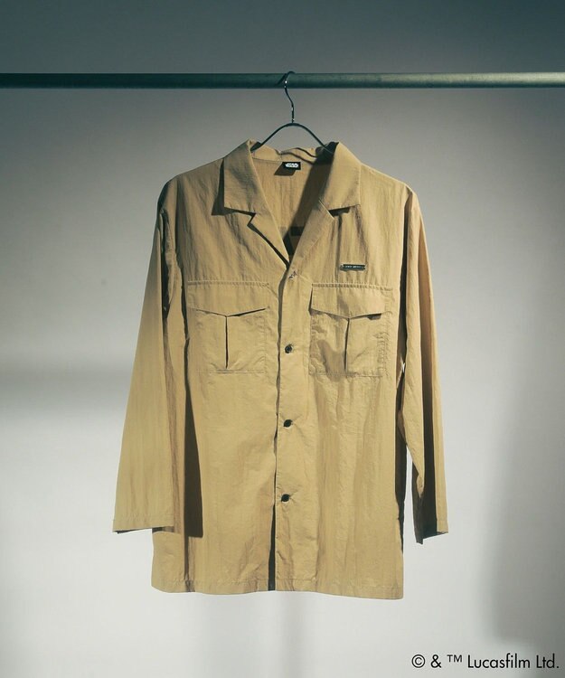 Green Parks ＳＴＡＲ　ＷＡＲＳ／バックプリントシャツ Beige