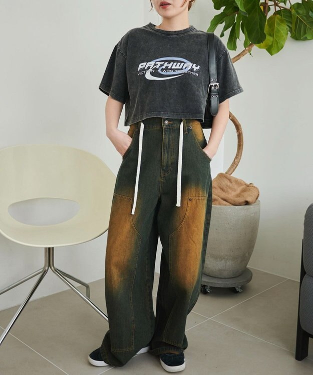 WEGO ヴィンテージウォッシュグラフィックショートT 柄8