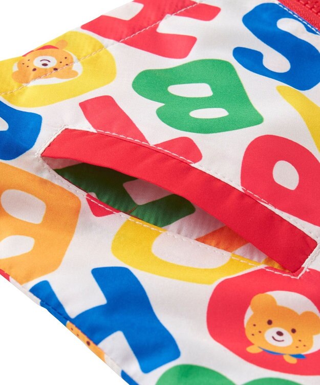 MIKI HOUSE HOT BISCUITS 【80-120cm】 ロゴ総柄 ウインドブレーカー マルチカラー