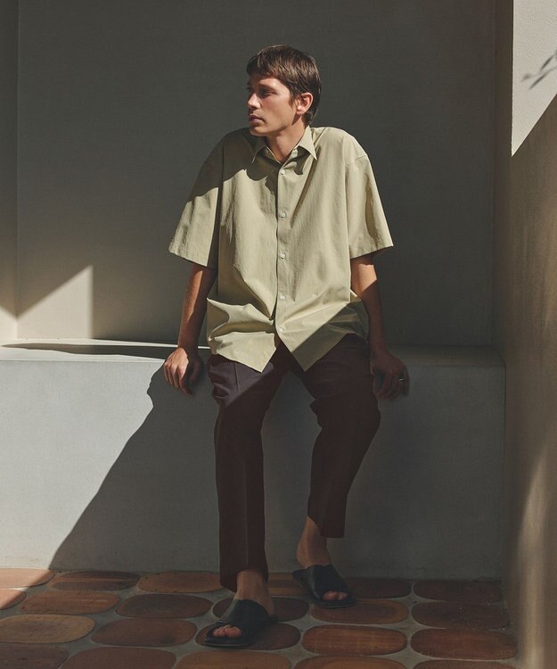 UNFILO MENS コンフォート ハーフスリーブシャツ [24年春夏商品] ダスティーグリーン