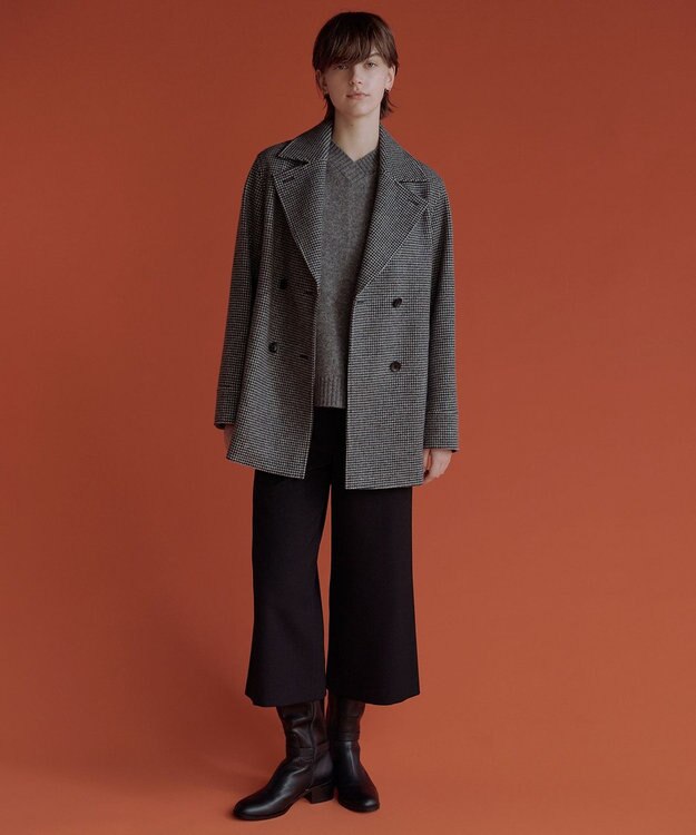 J.PRESS LADIES S YAK BLEND Vネック ニット グレー系