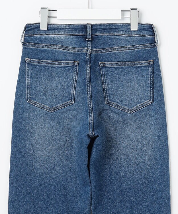 J.PRESS LADIES S 裏起毛ストレッチ デニム パンツ ユーズド系