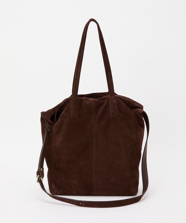 【新品未使用】russet ベージュ　本革スエードトートバッグ 楽天市場】スエード巾着ハンドバッグ russet ラシット バッグ