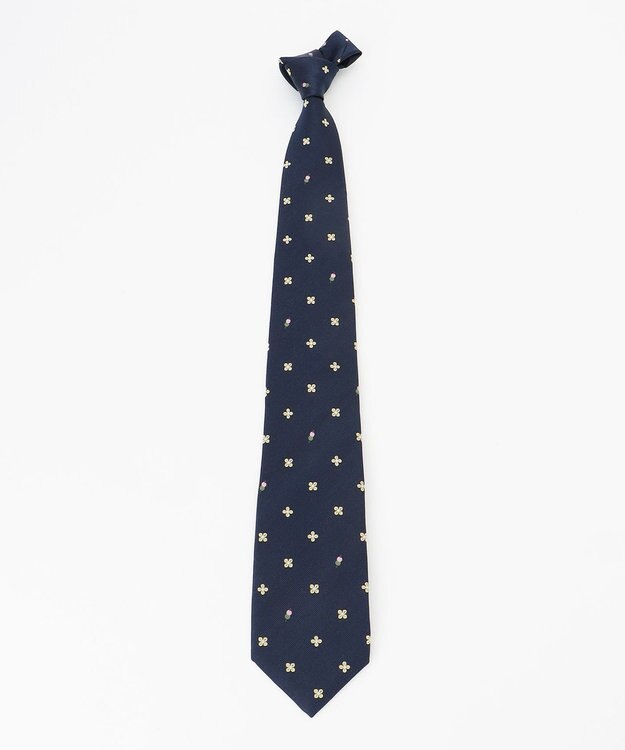 J.PRESS MEN ジョークタイ/花より団子 ネイビー系8