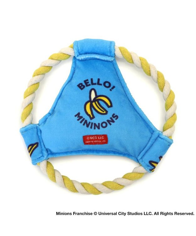 PET PARADISE ミニオン ロープフリスビー トイ ブルー