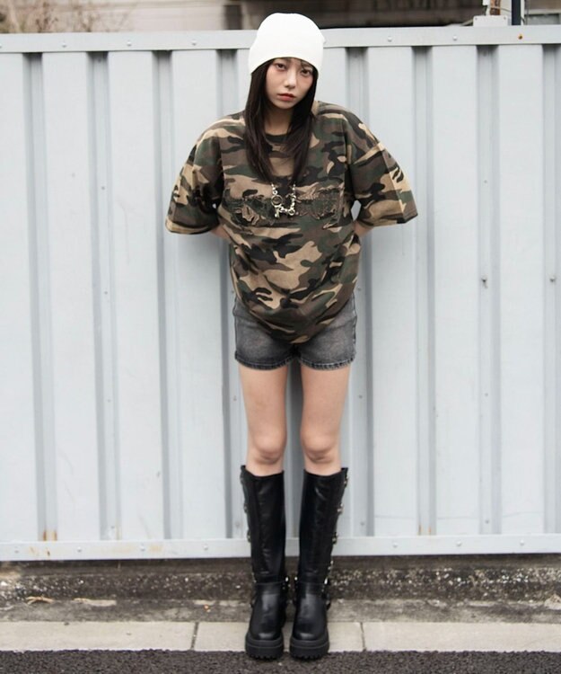 WEGO 【ユニセックス着用ITEM/MLサイズ展開】ブリーチダメージアップリケT（SS） 柄1