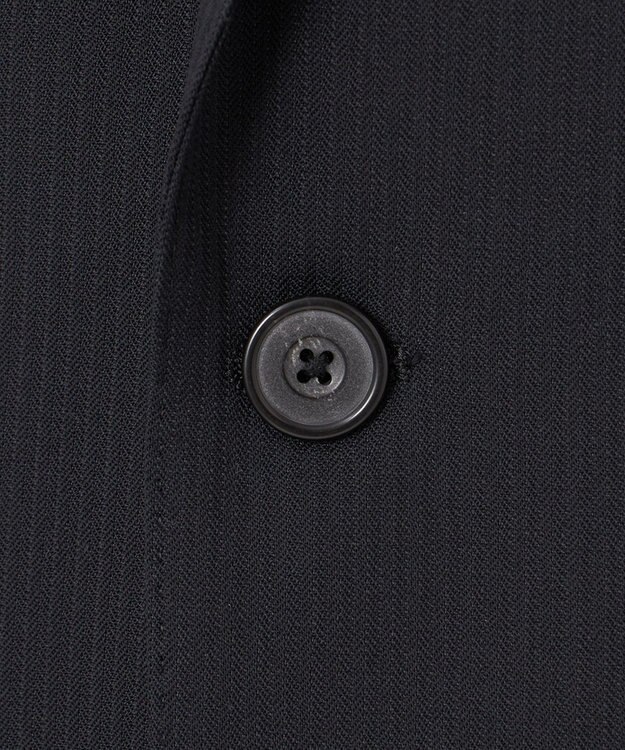 GOTAIRIKU オールシーズン対応【御幸毛織】WOOL×SOLOTEX ストレッチスーツ（ブラックストライプ） ブラック系1