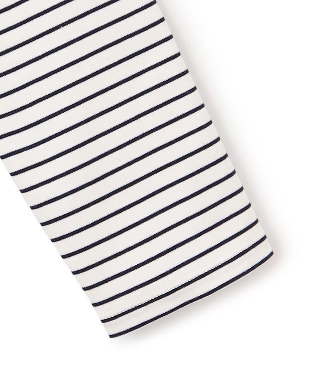 UNFILO 【洗える】クロップドＴシャツ ボーダー