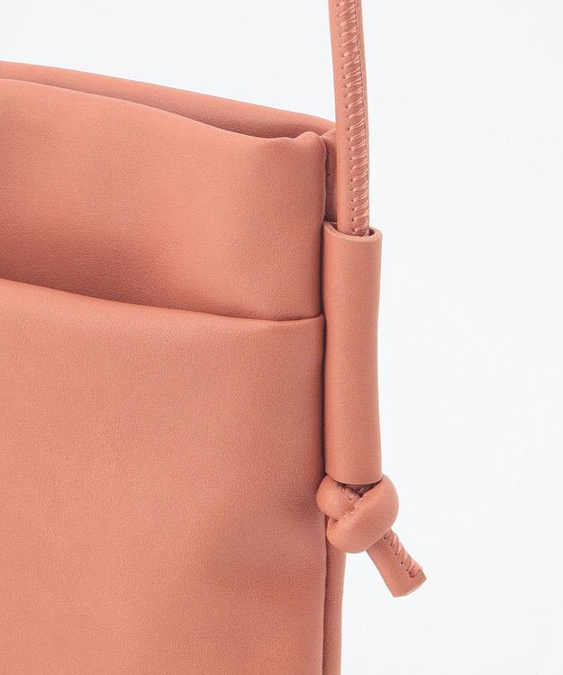 LA BAGAGERIE 【MONICA】ミニウォレット付き　ノットショルダーバッグ ピンク