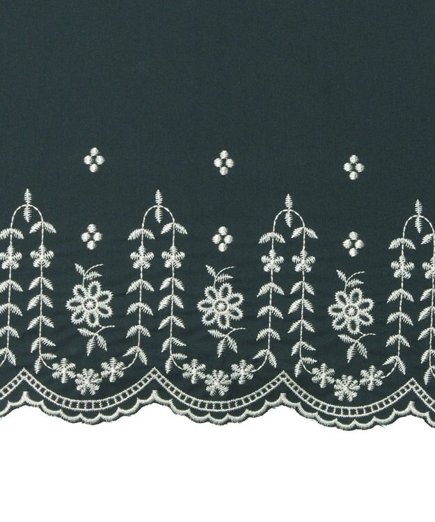 MOONBAT POLO RALPH LAUREN（ポロ ラルフローレン）晴雨兼用日傘 フローラル刺繍 折りたたみ傘 楽折 遮光 遮熱 UV ブラック