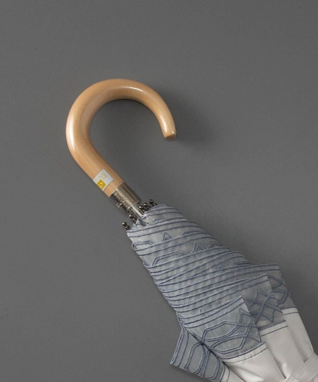 AURORA NINA RICCI ニナ リッチ オーガンディー 晴雨兼用傘 (トップフラット折傘) 日傘 オフホワイト