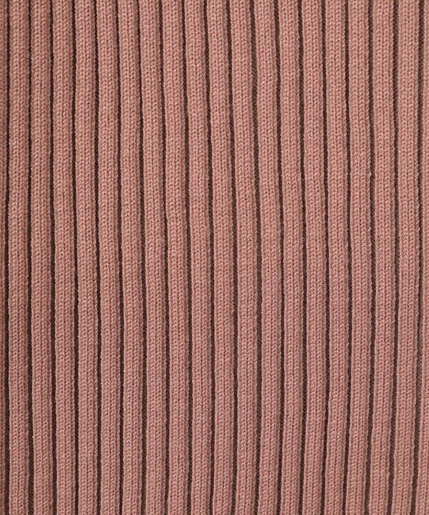 Green Parks 配色リブＺｉｐニットカーディガン Pink