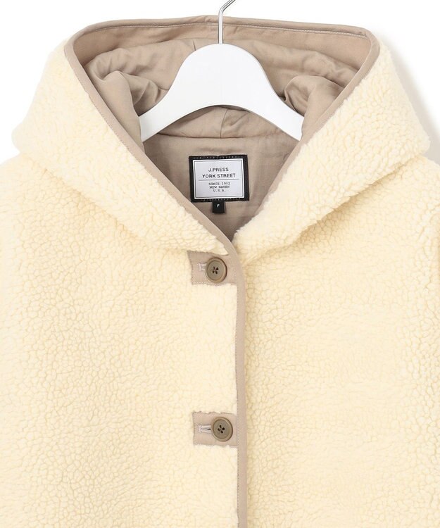 J.PRESS YORK STREET 【WOMEN】ボアアウター アイボリー系