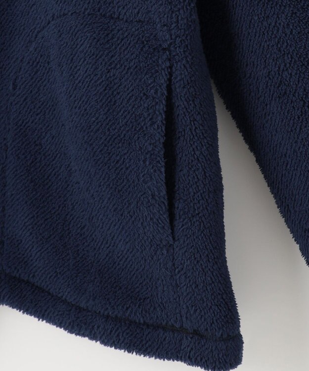 JOSEPH ABBOUD MOUNTAIN 【SPACE／UNISEX】ボアソリッド プルオーバー ネイビー系