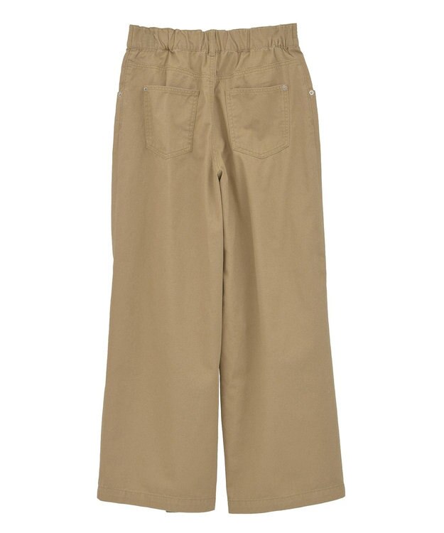 Green Parks チノタックワイドパンツ Beige