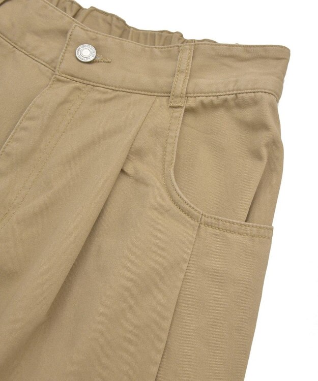 Green Parks チノタックワイドパンツ Beige