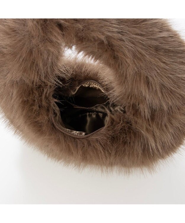 UNBILLION カカトゥ kakatoo / オーバルファーバッグ ブラウン