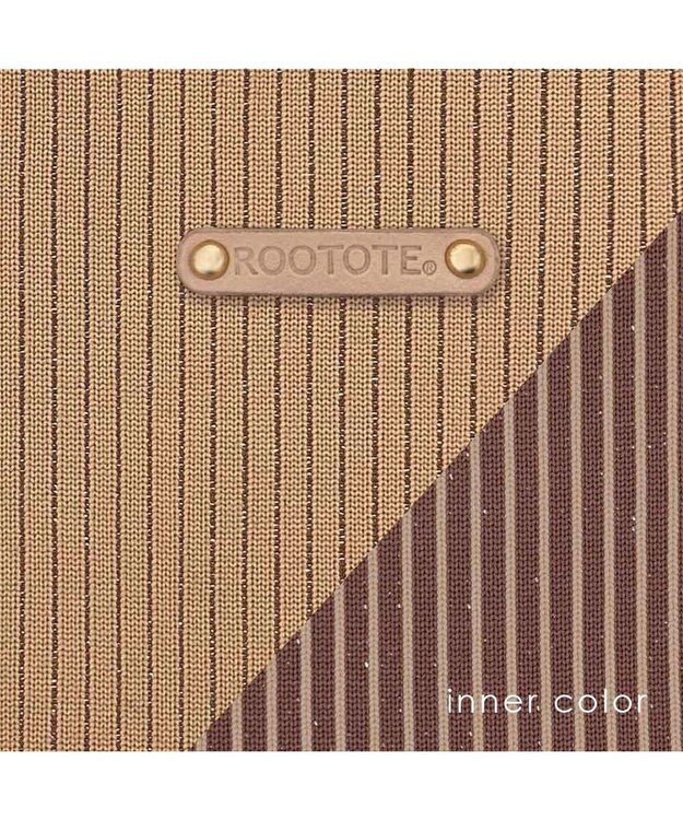 ROOTOTE 1061【ラメ糸ミックス-A4収納】LT.ラウンド.グリンプス.ニット-A 03：ベージュ