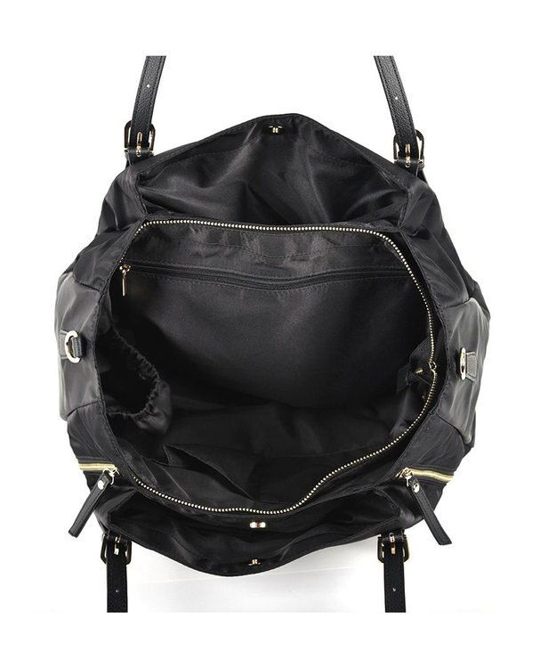 LA BAGAGERIE 【MONICA】ナイロン2WAYトートバッグ Mサイズ ブラック