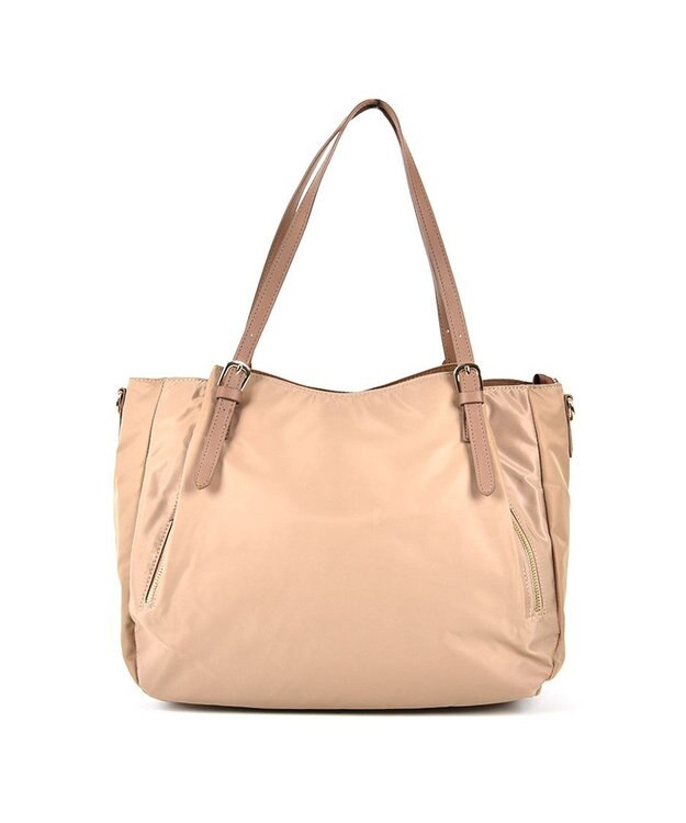 LA BAGAGERIE 【MONICA】ナイロン2WAYトートバッグ Mサイズ ベージュ