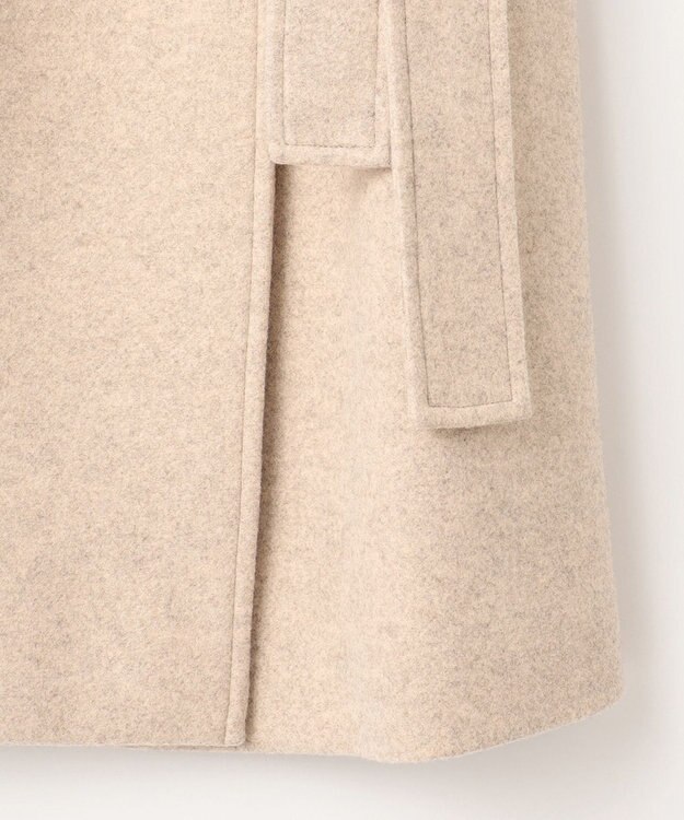 Feroux 【古畑星夏さん着用】スタンドネックウールライク コート ベージュ系