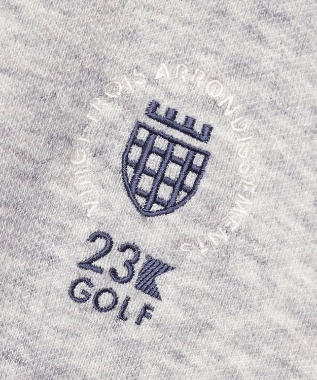 23区GOLF 【MEN】ダブルフェイスフーディー ライトグレー系