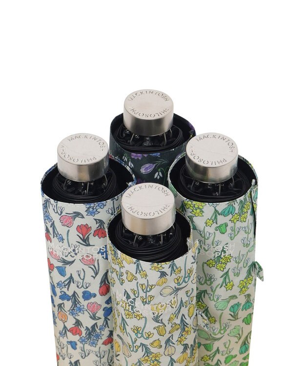 MOONBAT 【シリーズ累計22万本突破】MACKINTOSH PHILOSOPHY 遮光 晴雨兼用 折りたたみ日傘 軽量 ボーダー イエロー