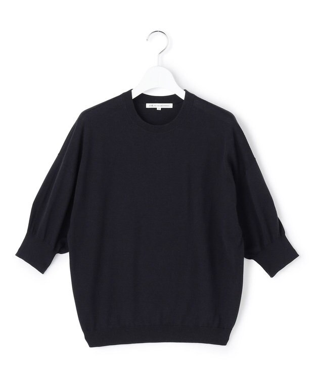 23区 【先行予約】キュプラコットン プルオーバー ニット ネイビー系