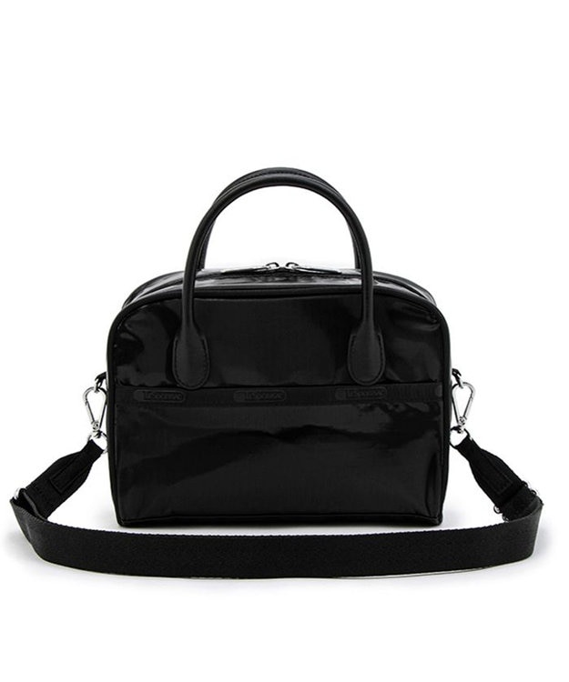 LeSportsac SQUARE TH CROSSBODY/アップタウンブラックシャイン/ブラック アップタウンブラックシャイン/ブラック
