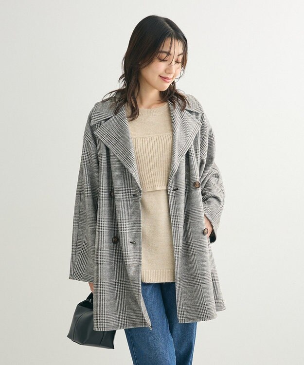 Green Parks オーバージャケットコート（グレンチェック）