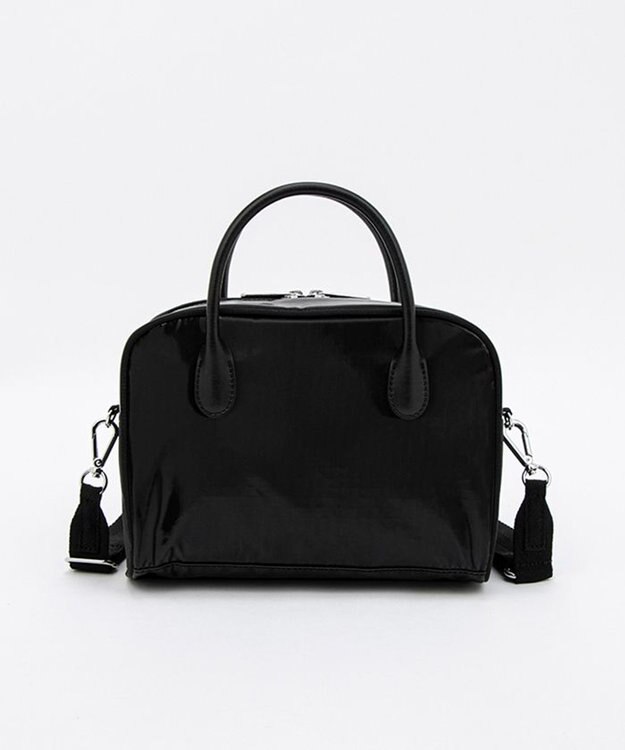 LeSportsac SQUARE TH CROSSBODY/アップタウンブラックシャイン/ブラック アップタウンブラックシャイン/ブラック