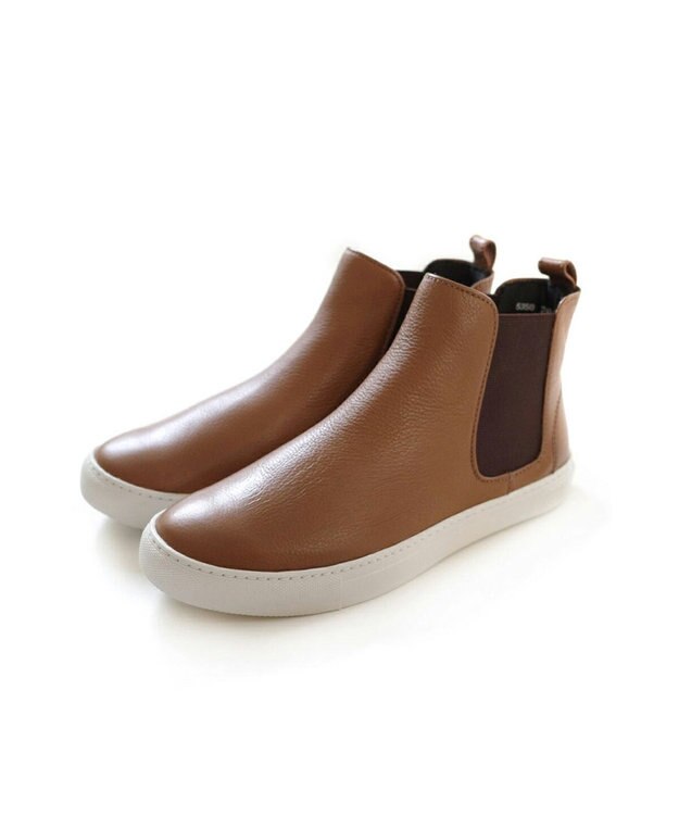 Pointer 本革サイドゴアショートブーツ ライトブラウン