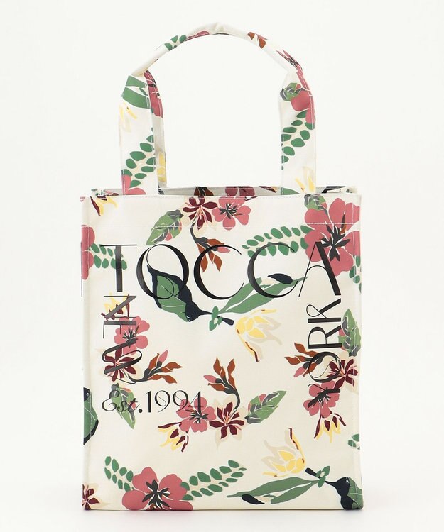 TOCCA 【A4サイズ対応・撥水】EXOTIC FLORAL TOTE トートバッグ オフ（花柄）系
