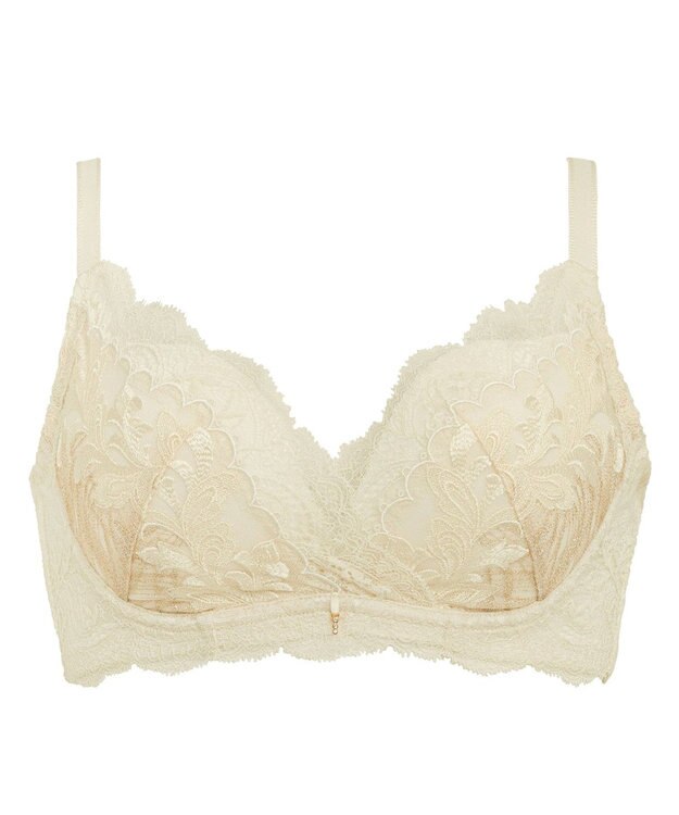 BRADELIS New York 【BRADELIS New York】ノンワイヤーブラ25A2 補正下着 ブラジャー 脇高設計 谷間メイク シャンパンゴールド